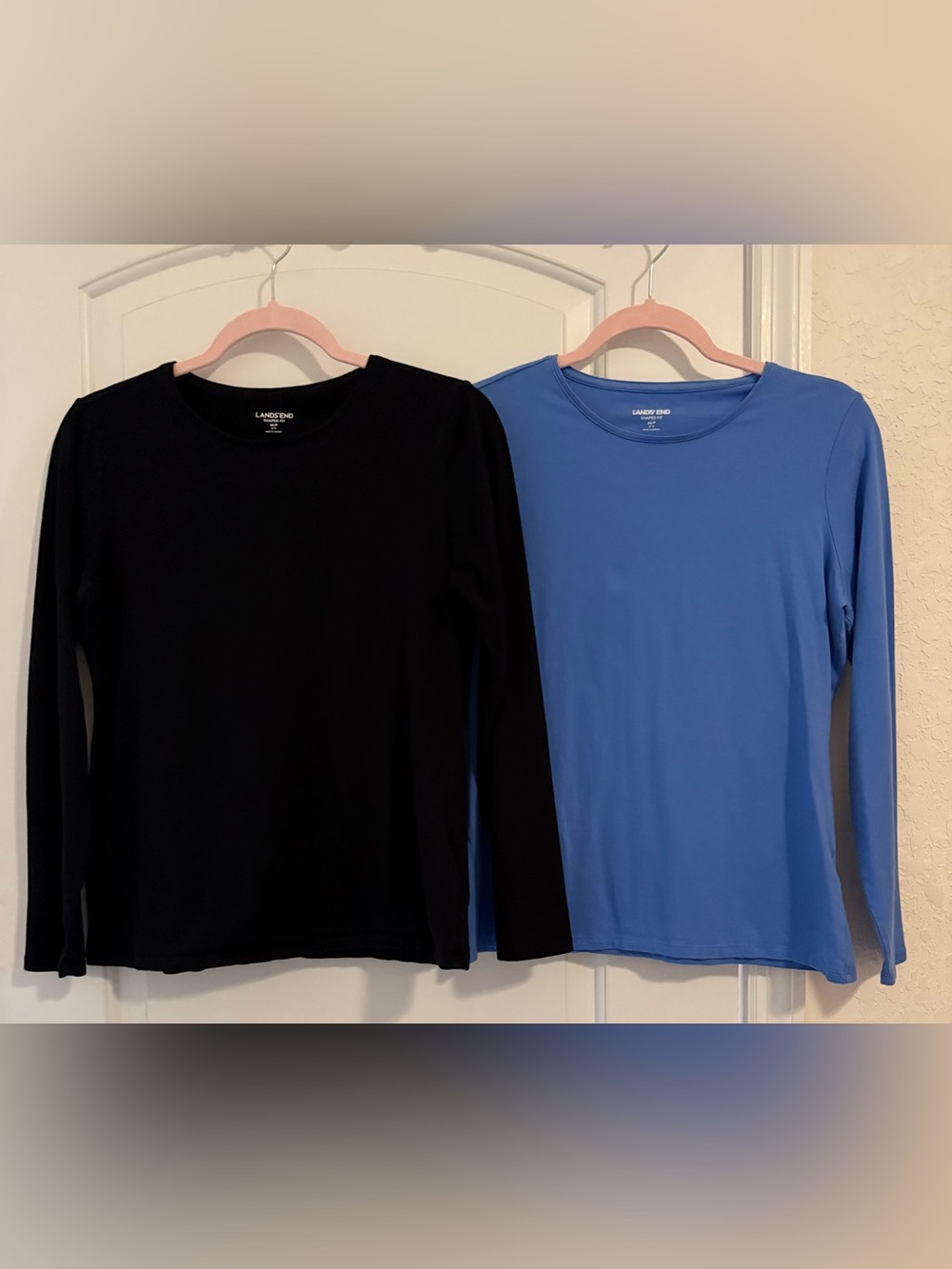 Bundle Lands End Shaped Fit Long Sleeve Tees Medium Petite